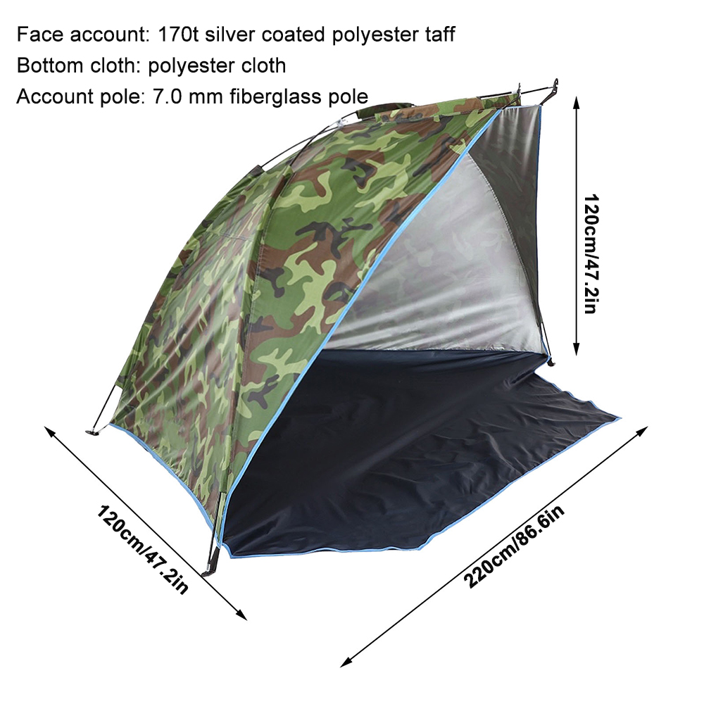 Cheap Goat Tents Outdoor Beach Tent Summer Sunshade Pop Up Camping Tent 170T Polyester Sunshade Tent for Fishing Camping Hiking Picnic Park Tents 